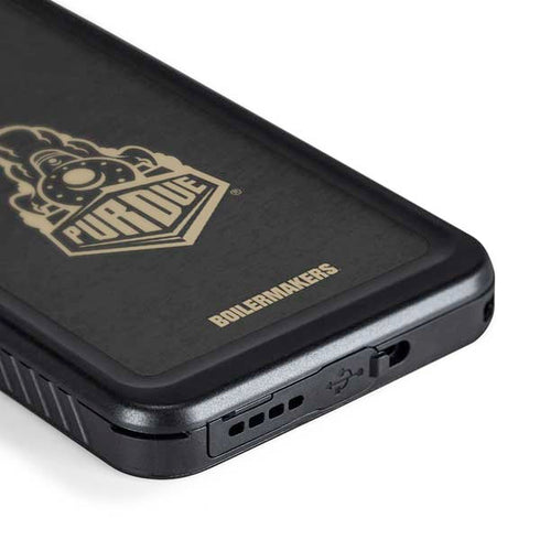 Purdue University Signature Logo Galaxy S24 Plus Waterproof Case